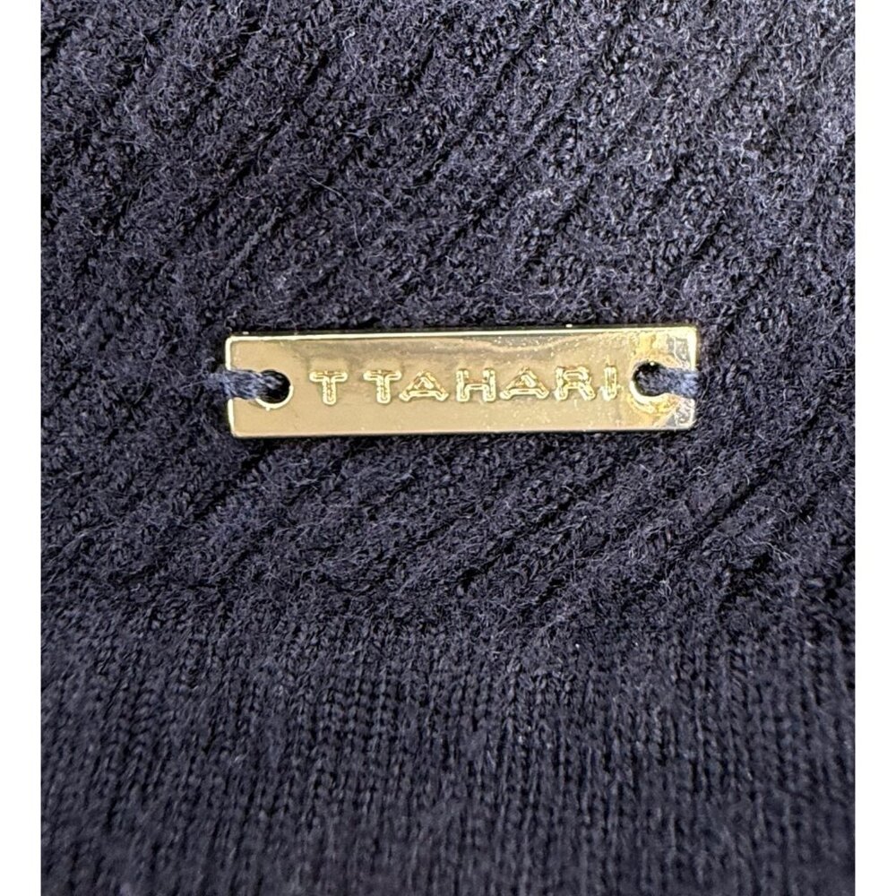 T Tahari Navy Blue Dolman Sleeve Cozycore Casual Lightweight Classic Sweater S - Picture 6 of 15